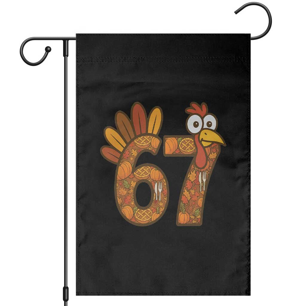 Six And Seven Meme Turkey Garden Flag Funny Thanksgiving Gift TS12 Black Print Your Wear
