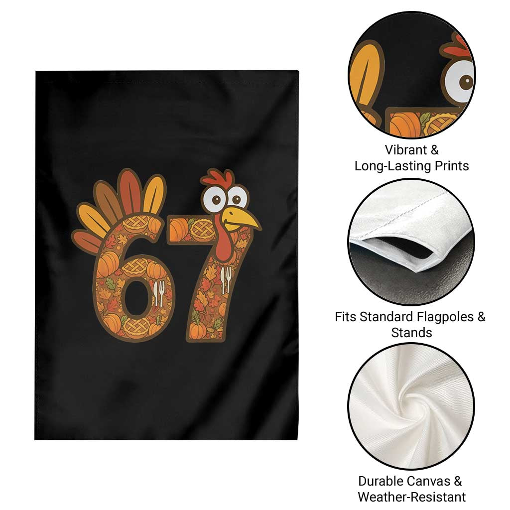 Six And Seven Meme Turkey Garden Flag Funny Thanksgiving Gift TS12 Print Your Wear