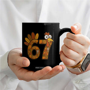 Six And Seven Meme Turkey Coffee Mug Funny Thanksgiving Gift TS12 Print Your Wear