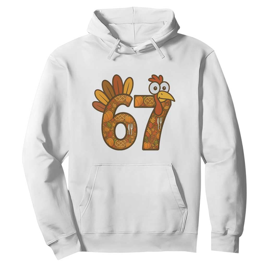 Six And Seven Meme Turkey Hoodie Funny Thanksgiving Gift TS12 White Print Your Wear