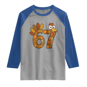 Six And Seven Meme Turkey Raglan Shirt Funny Thanksgiving Gift TS12 Sport Gray Royal Print Your Wear