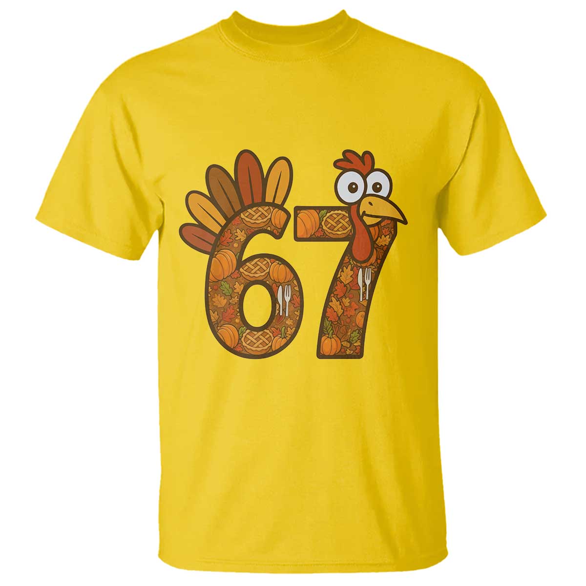 Six And Seven Meme Turkey T Shirt Funny Thanksgiving Gift TS12 Daisy Print Your Wear