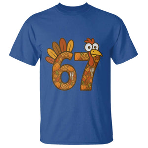 Six And Seven Meme Turkey T Shirt Funny Thanksgiving Gift TS12 Royal Blue Print Your Wear
