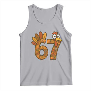 Six And Seven Meme Turkey Tank Top Funny Thanksgiving Gift TS12 Athletic Heather Print Your Wear