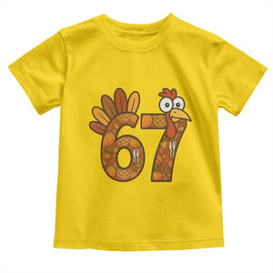 Six And Seven Meme Turkey Toddler T Shirt Funny Thanksgiving Gift TS12 Daisy Print Your Wear