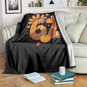 Funny Turkey Six And Seven Meme Throw Blanket Thanksgiving Gift TS12 Print Your Wear