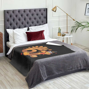 Funny Turkey Six And Seven Meme Throw Blanket Thanksgiving Gift TS12 Print Your Wear