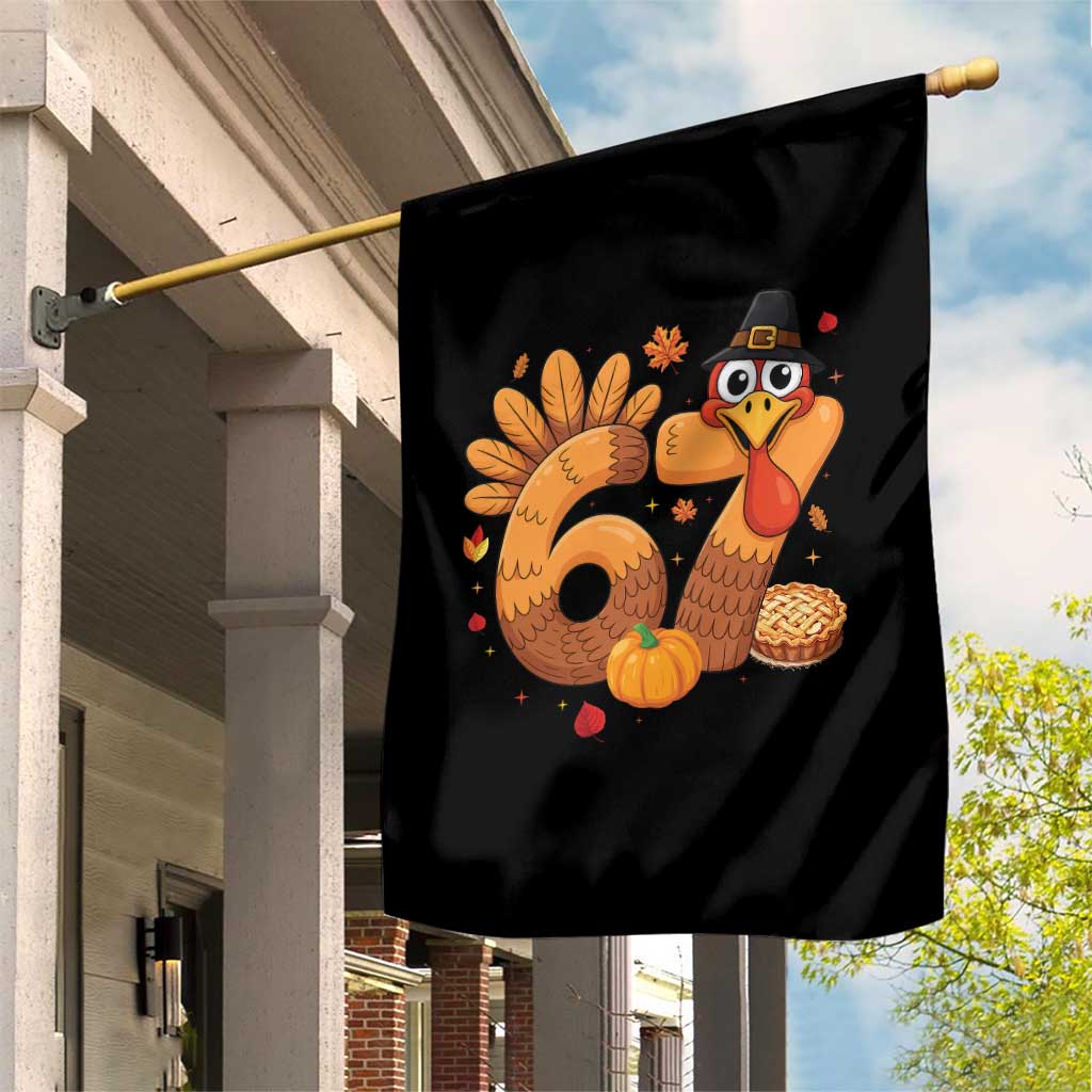 Funny Turkey Six And Seven Meme Garden Flag Thanksgiving Gift TS12 Print Your Wear