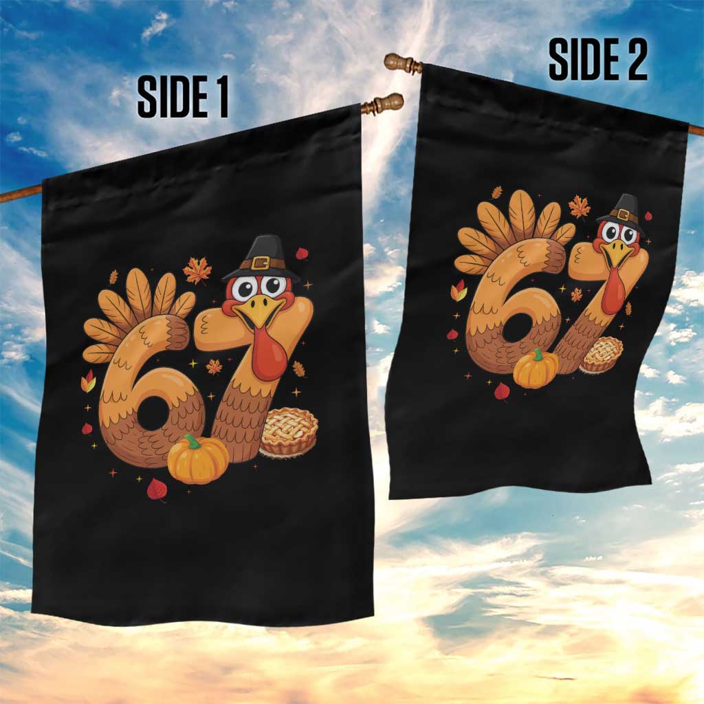 Funny Turkey Six And Seven Meme Garden Flag Thanksgiving Gift TS12 Print Your Wear