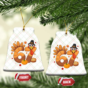 Funny Turkey Six And Seven Meme Ceramic Ornament Thanksgiving Gift TS12 Print Your Wear