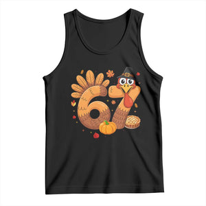 Funny Turkey Six And Seven Meme Tank Top Thanksgiving Gift TS12 Black Print Your Wear
