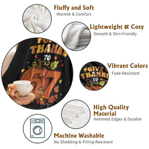 Thanksgiving Give Thanks To 67 Throw Blanket Funny Brainrot Meme Gift TS12 Print Your Wear