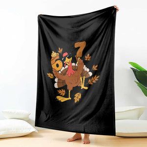 Trending Six Seven Meme Turkey Throw Blanket Funny Thanksgiving Gift TS12 Print Your Wear