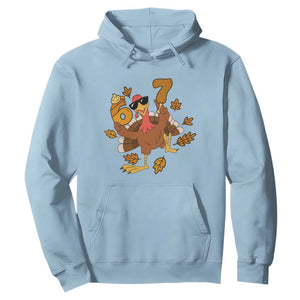 Trending Six Seven Meme Turkey Hoodie Funny Thanksgiving Gift TS12 Light Blue Print Your Wear