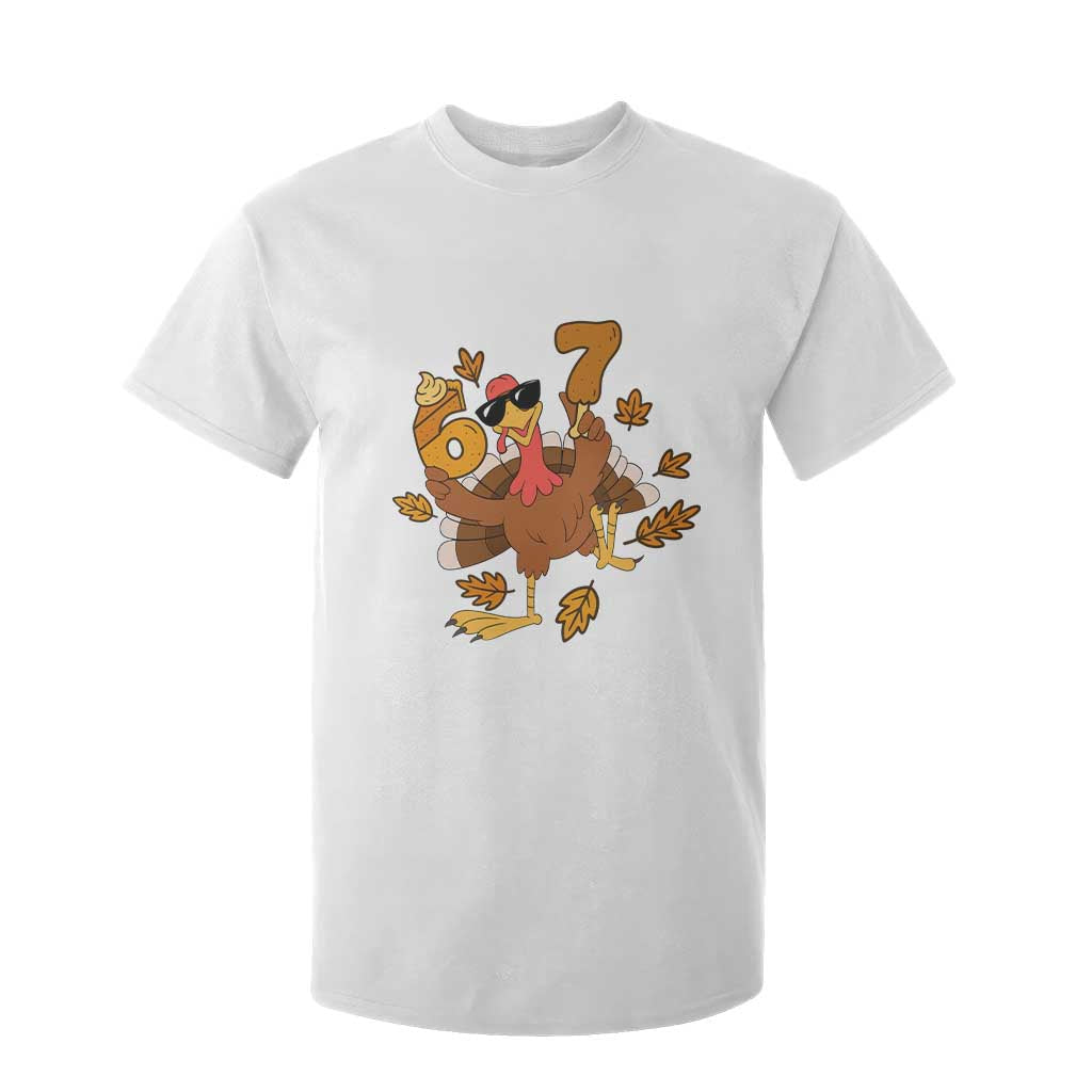 Trending Six Seven Meme Turkey T Shirt For Kid Funny Thanksgiving Gift TS12 White Print Your Wear