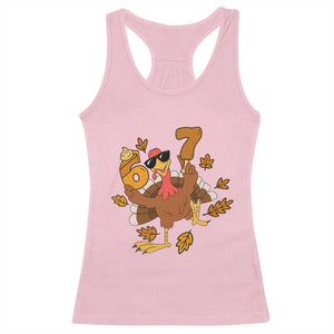 Trending Six Seven Meme Turkey Racerback Tank Top Funny Thanksgiving Gift TS12 Light Pink Print Your Wear