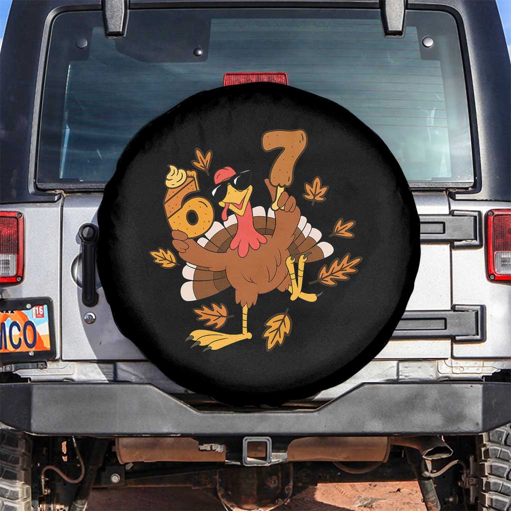 Trending Six Seven Meme Turkey Spare Tire Cover Funny Thanksgiving Gift TS12 No hole Black Print Your Wear