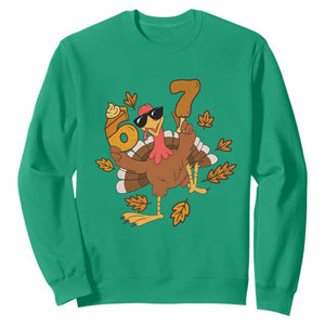 Trending Six Seven Meme Turkey Sweatshirt Funny Thanksgiving Gift TS12 Irish Green Print Your Wear