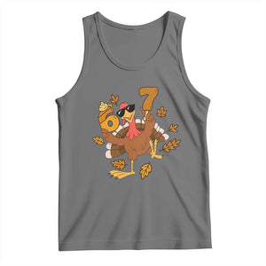 Trending Six Seven Meme Turkey Tank Top Funny Thanksgiving Gift TS12 Black Heather Print Your Wear