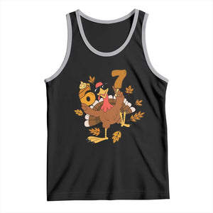 Trending Six Seven Meme Turkey Tank Top Funny Thanksgiving Gift TS12 Black Athletic Heather Print Your Wear