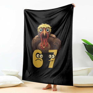 Six Seven Meme Turkey Throw Blanket Trending Gen Alpha Thanksgiving Gift TS12 Print Your Wear