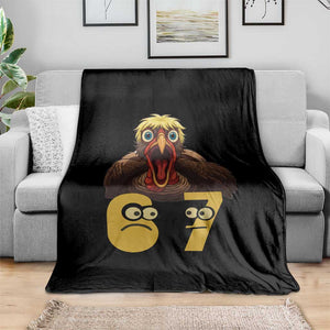 Six Seven Meme Turkey Throw Blanket Trending Gen Alpha Thanksgiving Gift TS12 Print Your Wear