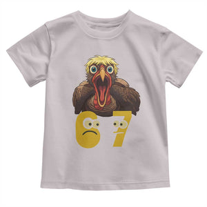 Six Seven Meme Turkey Toddler T Shirt Trending Gen Alpha Thanksgiving Gift TS12 Ice Gray Print Your Wear