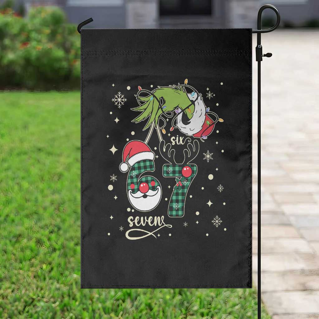 Funny Green Hand Six Seven Meme Garden Flag Gen Z Alpha Xmas Gift TS12 Print Your Wear