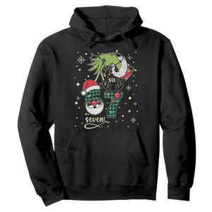 Funny Green Hand Six Seven Meme Hoodie Gen Z Alpha Xmas Gift TS12 Black Print Your Wear