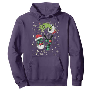 Funny Green Hand Six Seven Meme Hoodie Gen Z Alpha Xmas Gift TS12 Purple Print Your Wear