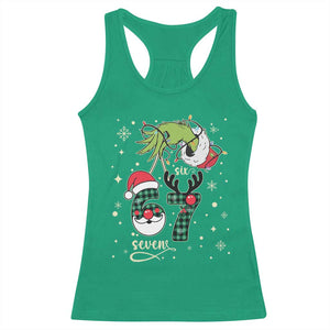 Funny Green Hand Six Seven Meme Racerback Tank Top Gen Z Alpha Xmas Gift TS12 Irish Green Print Your Wear