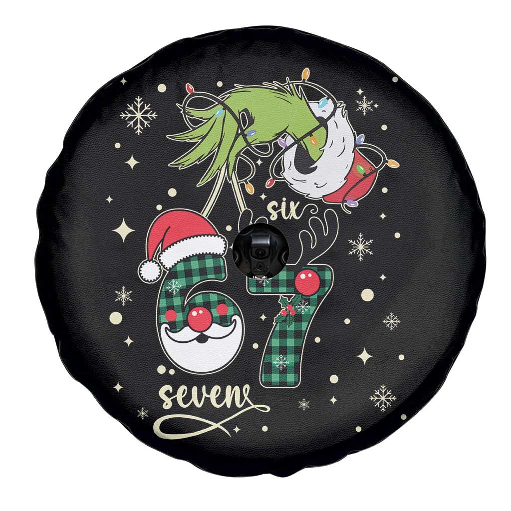 Funny Green Hand Six Seven Meme Spare Tire Cover Gen Z Alpha Xmas Gift TS12 Print Your Wear