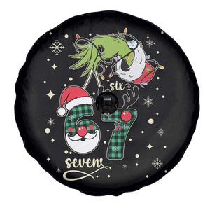 Funny Green Hand Six Seven Meme Spare Tire Cover Gen Z Alpha Xmas Gift TS12 Print Your Wear