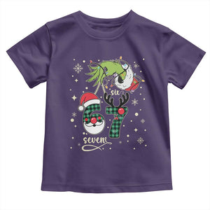 Funny Green Hand Six Seven Meme Toddler T Shirt Gen Z Alpha Xmas Gift TS12 Purple Print Your Wear