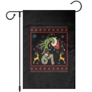 Green Hand 67 Meme Ugly Sweater Garden Flag Funny Holiday Gift TS12 Black Print Your Wear