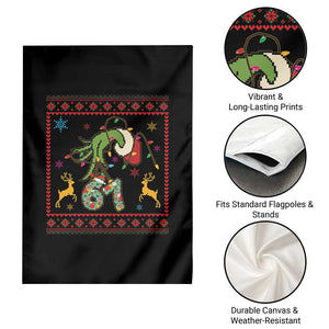 Green Hand 67 Meme Ugly Sweater Garden Flag Funny Holiday Gift TS12 Print Your Wear