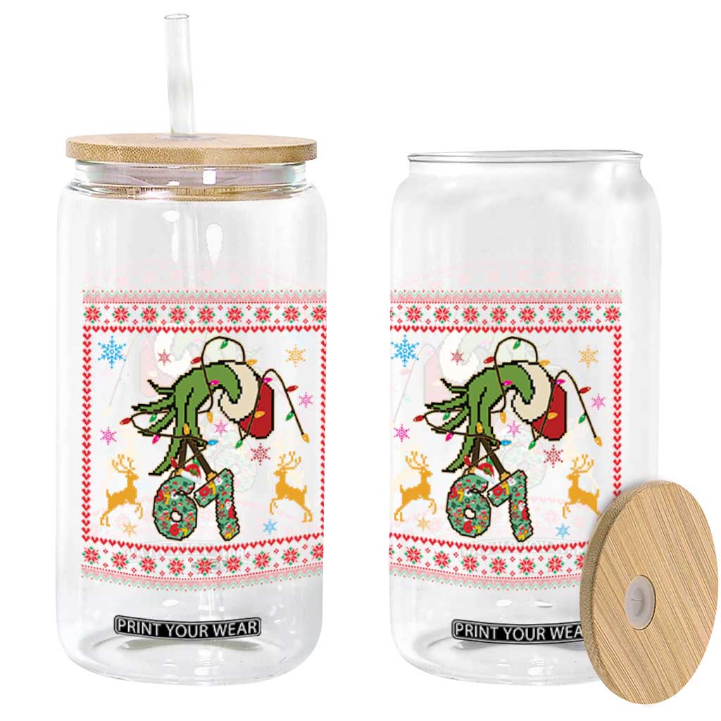 Green Hand 67 Meme Ugly Sweater Glass Can Funny Holiday Gift TS12 Print Your Wear