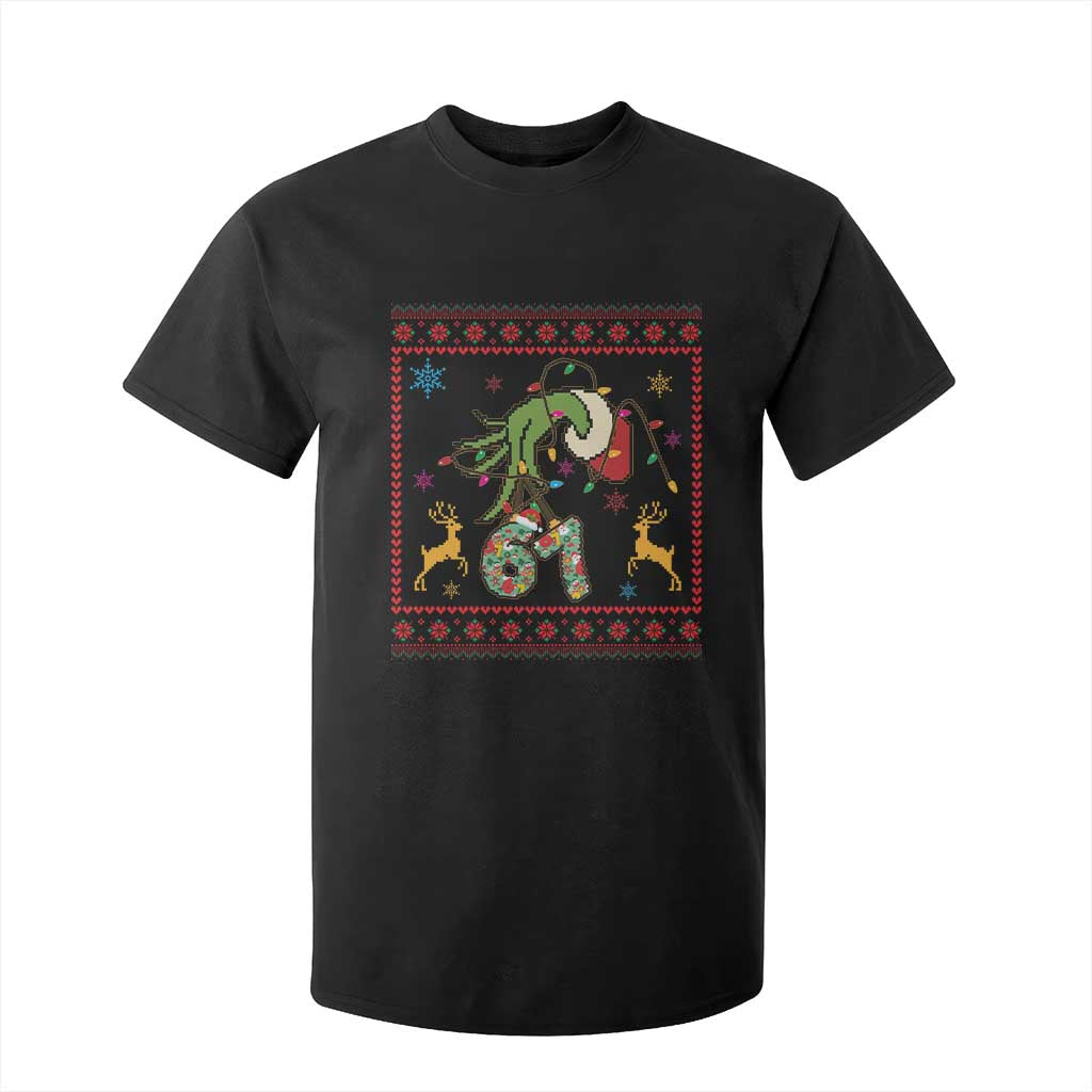 Green Hand 67 Meme Ugly Sweater T Shirt For Kid Funny Holiday Gift TS12 Black Print Your Wear