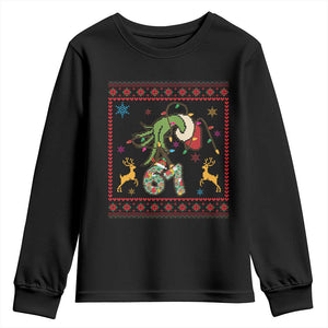 Green Hand 67 Meme Ugly Sweater Youth Sweatshirt Funny Holiday Gift TS12 Black Print Your Wear