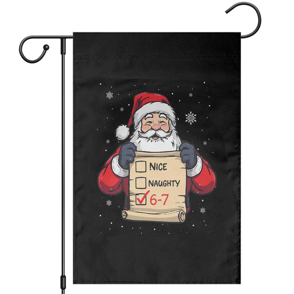 Funny Santa Six Seven Meme Garden Flag Gen Z Christmas Gift TS12 Black Print Your Wear