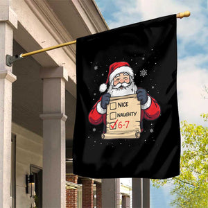 Funny Santa Six Seven Meme Garden Flag Gen Z Christmas Gift TS12 Print Your Wear