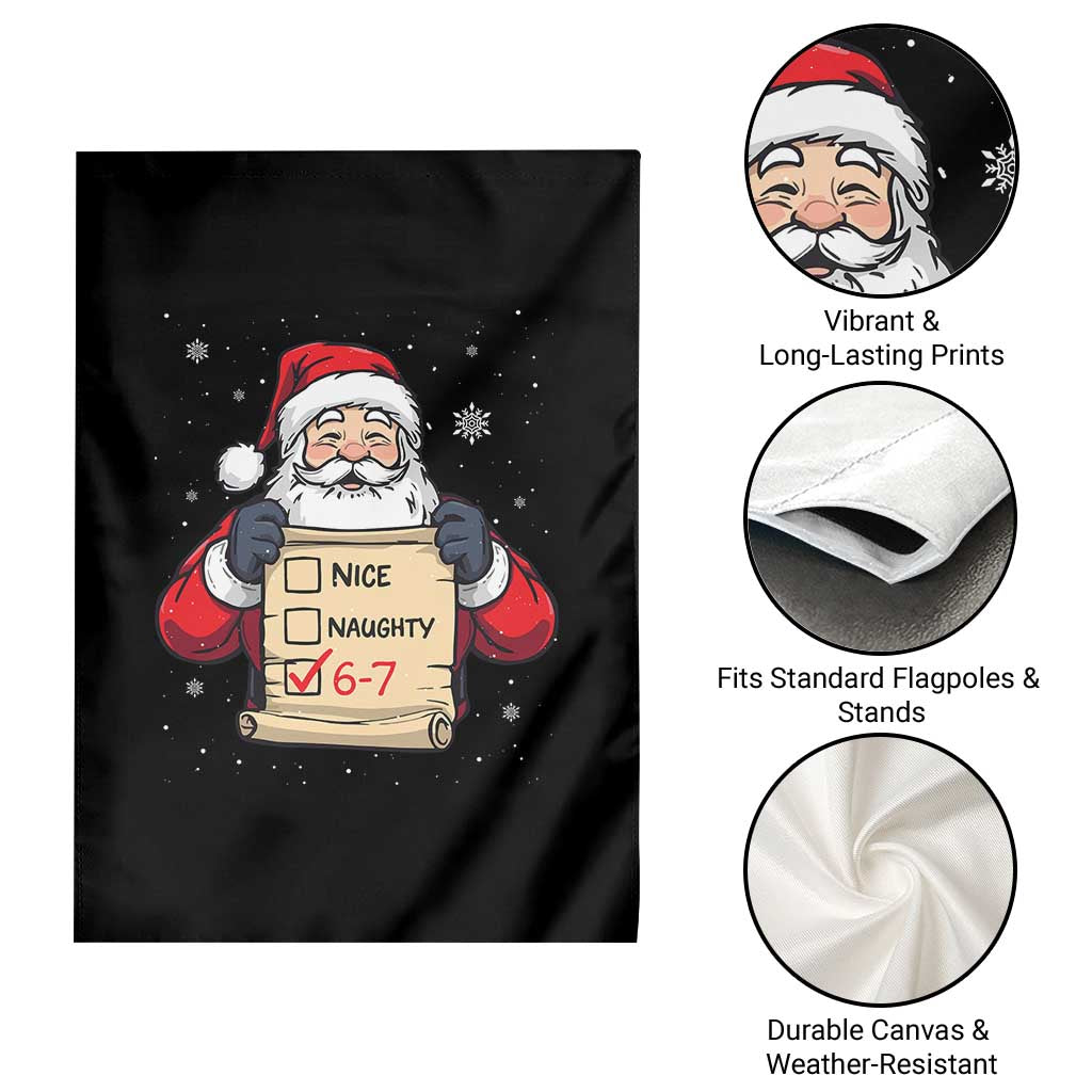 Funny Santa Six Seven Meme Garden Flag Gen Z Christmas Gift TS12 Print Your Wear