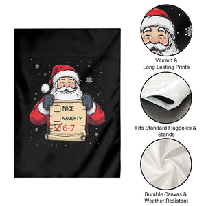 Funny Santa Six Seven Meme Garden Flag Gen Z Christmas Gift TS12 Print Your Wear
