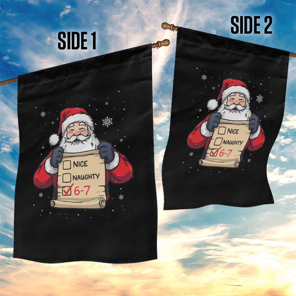 Funny Santa Six Seven Meme Garden Flag Gen Z Christmas Gift TS12 Print Your Wear