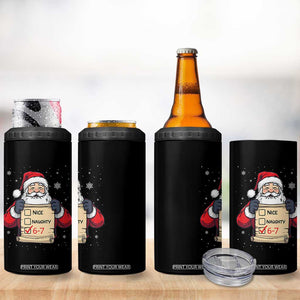 Funny Santa Six Seven Meme 4 in 1 Can Cooler Tumbler Gen Z Christmas Gift TS12 Print Your Wear