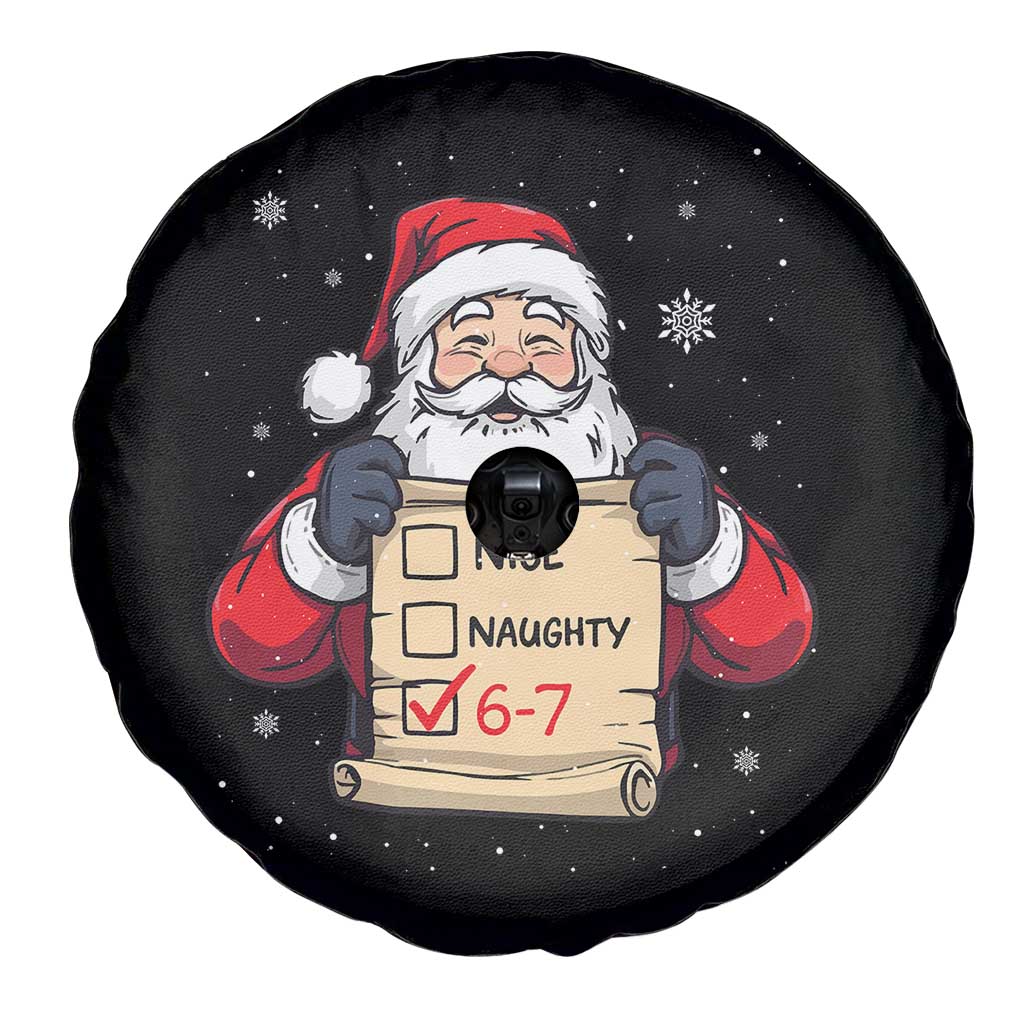 Funny Santa Six Seven Meme Spare Tire Cover Gen Z Christmas Gift TS12 Print Your Wear