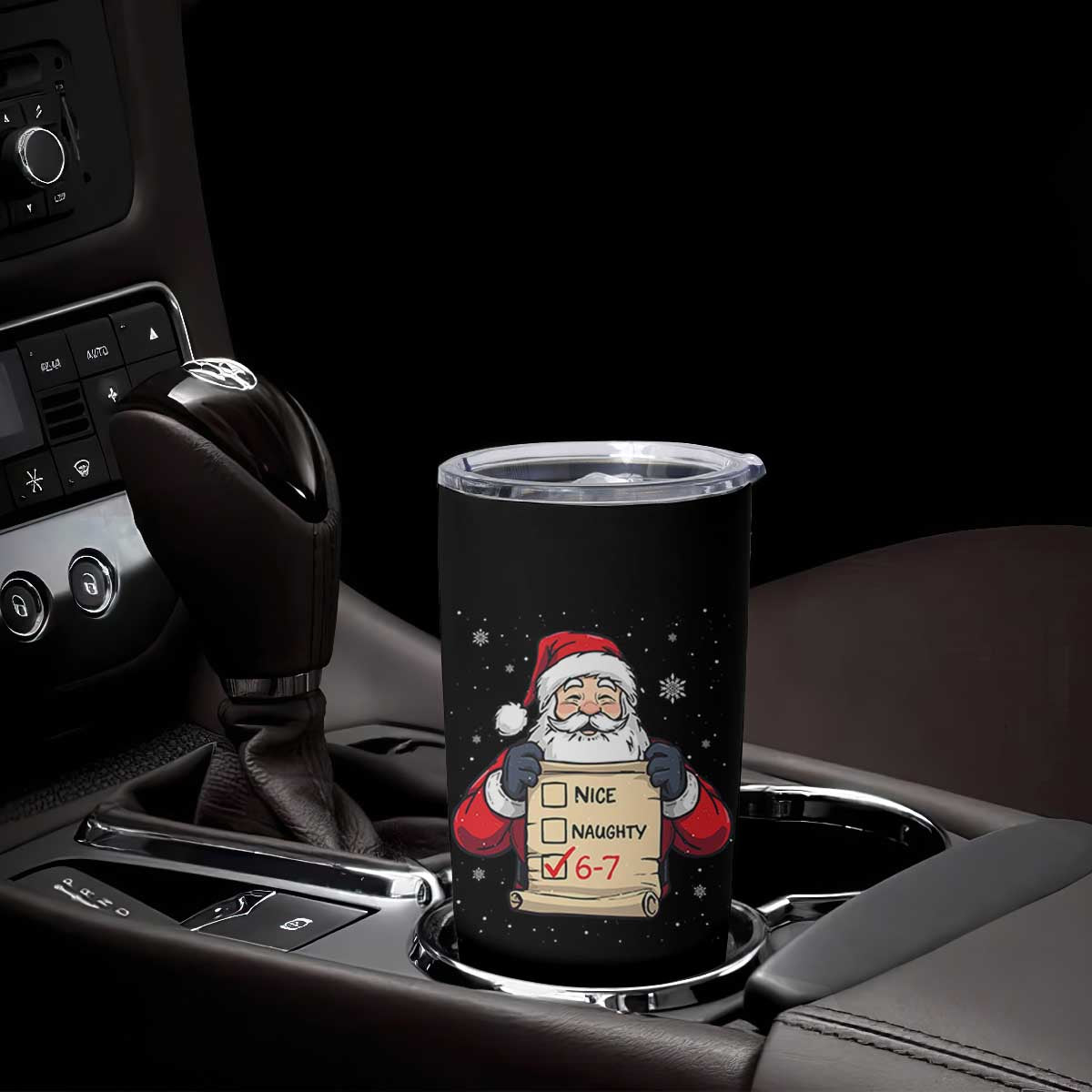 Funny Santa Six Seven Meme Tumbler Cup Gen Z Christmas Gift TS12 Print Your Wear