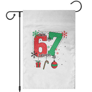 Funny Six Seven Meme Trendy TikTok Garden Flag Christmas Gift TS12 White Print Your Wear