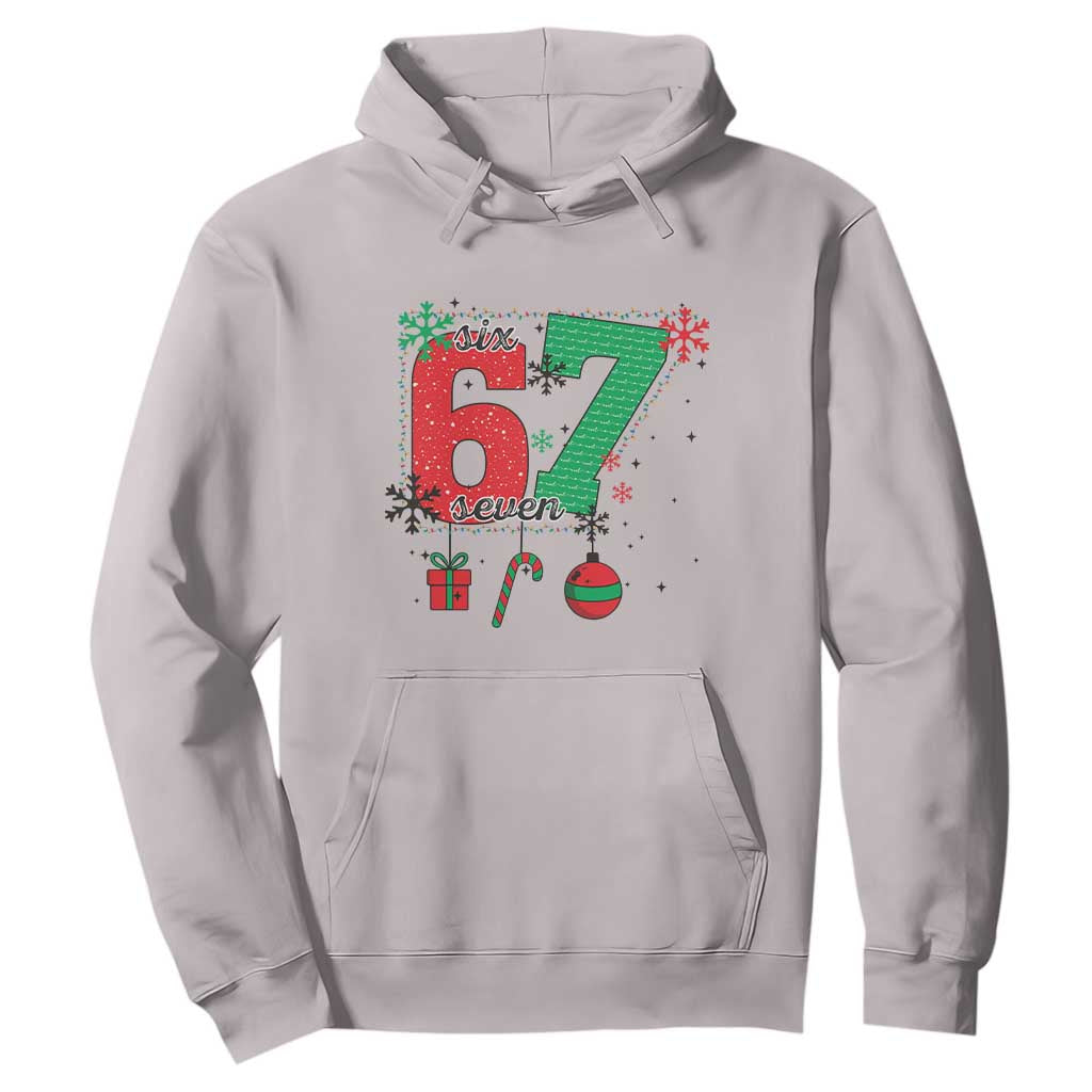 Funny Six Seven Meme Trendy TikTok Hoodie Christmas Gift TS12 Ice Gray Print Your Wear