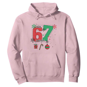 Funny Six Seven Meme Trendy TikTok Hoodie Christmas Gift TS12 Light Pink Print Your Wear